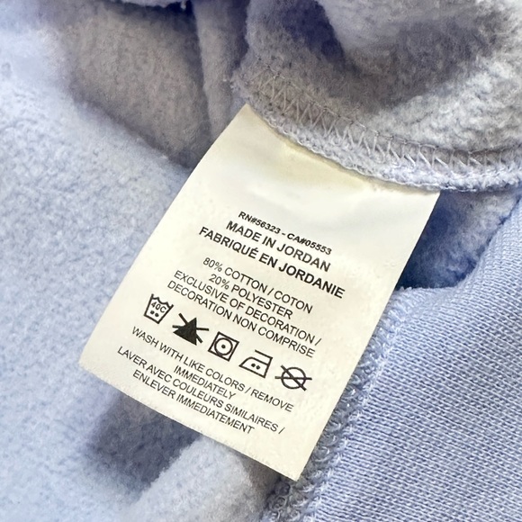 Like  🆕 Nike Men’s SPORTSWEAR CLUB FLEECE CREW - LIGHT MARINE/WHITE size:XS - Picture 8 of 10